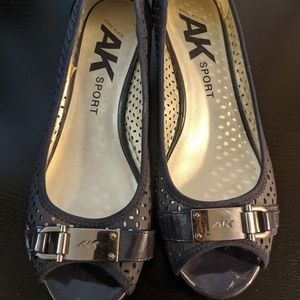 Anne Klein Sport Open Toe Wedge Heel